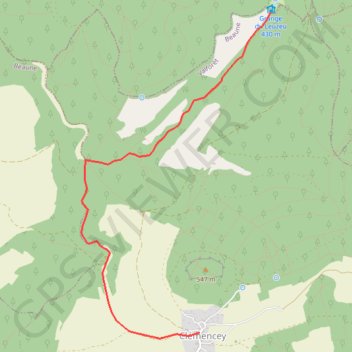 Leuzeu clemencey GPS track, route, trail