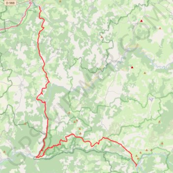 De La Canourgue à Meyrueis GPS track, route, trail