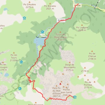 Rando Pyrénées - Jour 6 GPS track, route, trail