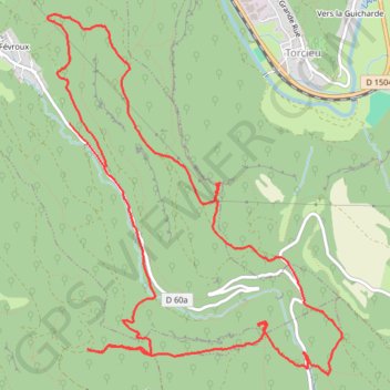 Autour du ruisseau du Buizin (01) GPS track, route, trail