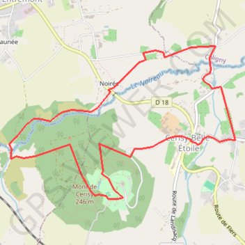 Vallée du Noireau - Cerisy-Belle-Étoile GPS track, route, trail