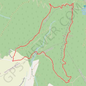 Mont Beauvoir en traversée depuis le Riondet GPS track, route, trail