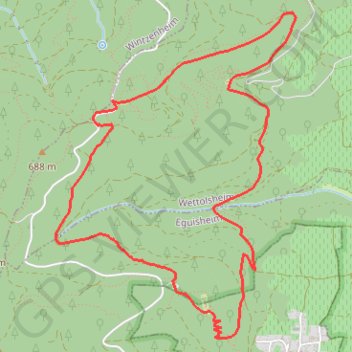 Les Trois-Châteaux du Haut-Eguisheim GPS track, route, trail