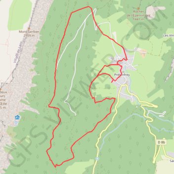 Trail du gerbier 2022 11 km GPS track, route, trail