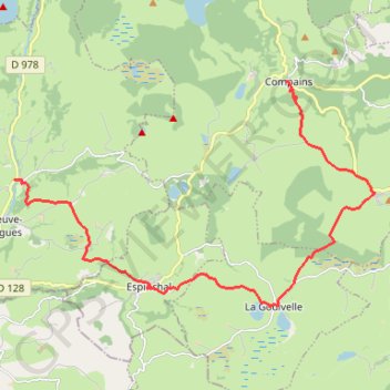 Lacs Auvergne GPS track, route, trail