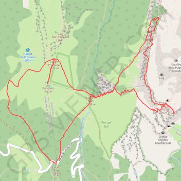 Dent de Crolles - Pravouta GPS track, route, trail
