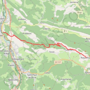 Roquexixade_foie GPS track, route, trail
