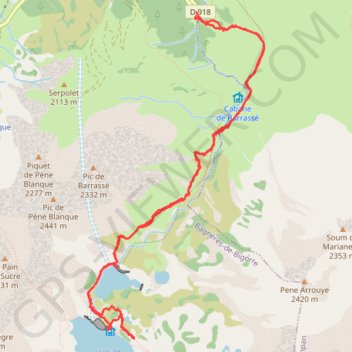 Las de Gréziolles GPS track, route, trail