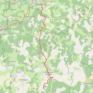 Chemin de Saint Guilhem - Etape 1 GPS track, route, trail