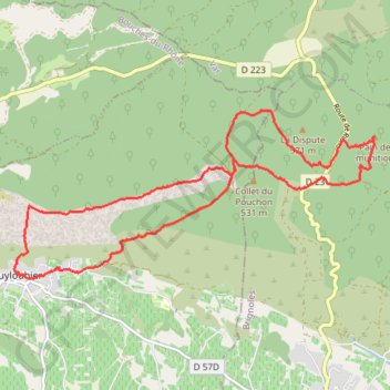 Puyloubier - Pain de Munitions GPS track, route, trail