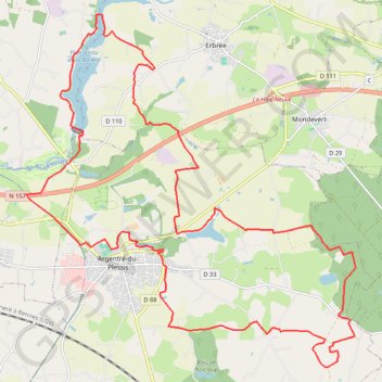 Argentré-du-Plessis GPS track, route, trail