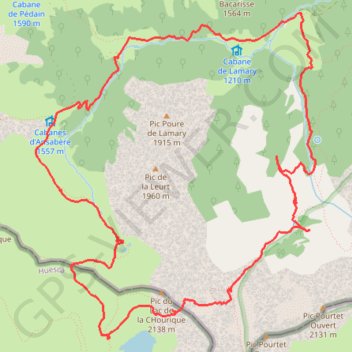 Lescun - Circuit d'Ansabère GPS track, route, trail