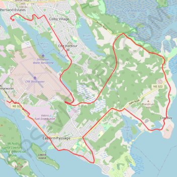 Portland Estates - Shearwater GPS track, route, trail