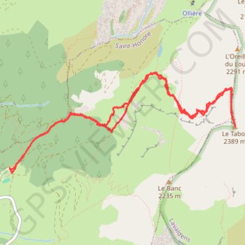 Tabor de la Mure GPS track, route, trail