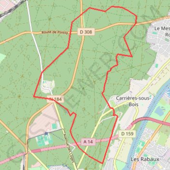 Du coté de la forêt de Saint Germain GPS track, route, trail