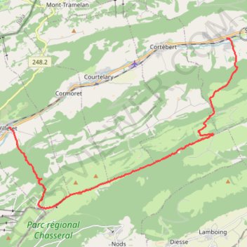 Chasseral GPS track, route, trail