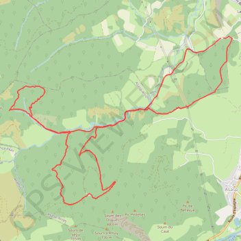 Forêt de Buguangue GPS track, route, trail