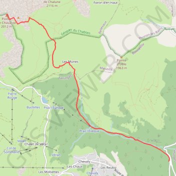 Pointe de Chavasse GPS track, route, trail