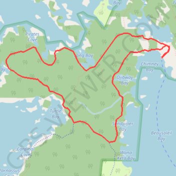 Georgian Bay Islands National Park GPS track, route, trail