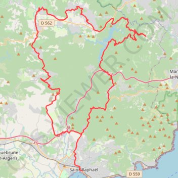 Fréjus - Villages Perchés GPS track, route, trail