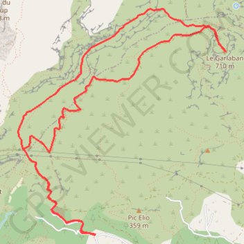 La Croix de Garlaban par le sentier de Pagnol GPS track, route, trail