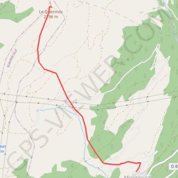 Sentier du Quermoz GPS track, route, trail