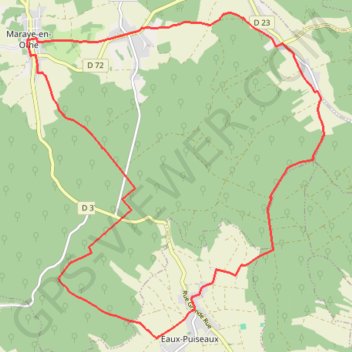 Le circuit des Voirloups GPS track, route, trail