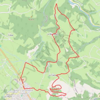 Saint Christophe GPS track, route, trail
