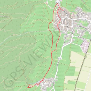 Dambach la Ville - Dieffenthal GPS track, route, trail