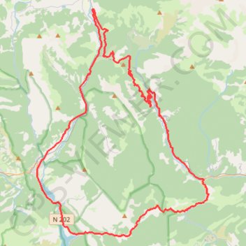 Verdon et Vaïre - Alpes de Haute-Provence GPS track, route, trail
