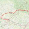 Vélo route de la vallée du Lot GPS track, route, trail