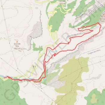 Falaise de Cugens GPS track, route, trail
