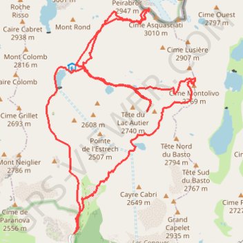 Mont clapier GPS track, route, trail