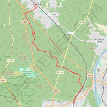 La Tour Denecourt GPS track, route, trail