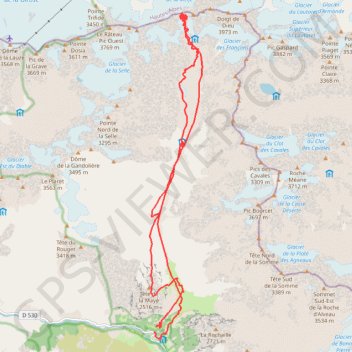 Brêche de la Meije GPS track, route, trail