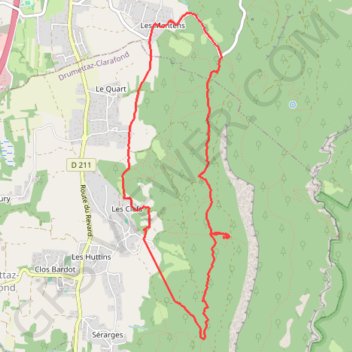 Drumettaz la montagne GPS track, route, trail
