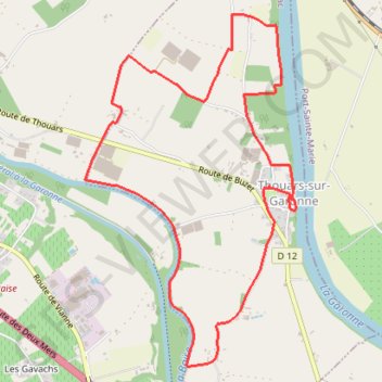 De la Baïse à la Garonne - Thouars-sur-Garonne GPS track, route, trail