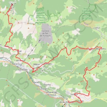UltrAriege 2022 51 km GPS track, route, trail