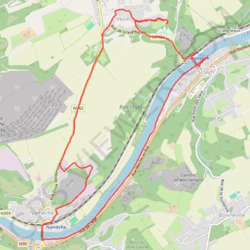 Nameche - Vezin GPS track, route, trail