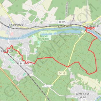 Le Bois de Courbuisson GPS track, route, trail
