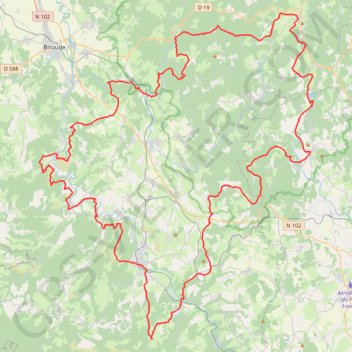 Tour de Robe de Bure et Cotte de Mailles (Haute-Loire) (2020) GPS track, route, trail