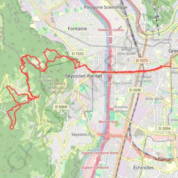 Champ Bruzier GPS track, route, trail