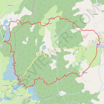 Lac de la Crégut GPS track, route, trail