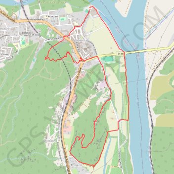 Rocher et Statut de Saint-Michel GPS track, route, trail