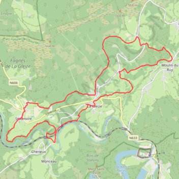 La Gleize GPS track, route, trail