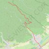 Colmar - Croix bleue, de Wihr-au-Val gare jusqu'à jonction croix jaune GPS track, route, trail