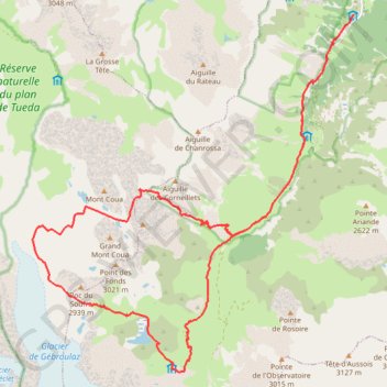 Roc des Eaux Noires GPS track, route, trail