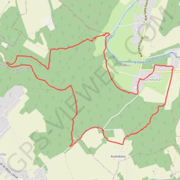 Tourneville GPS track, route, trail