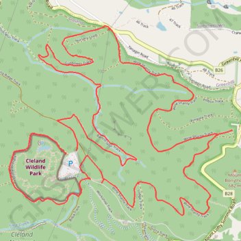 Cleland Wildlife Park GPS track, route, trail