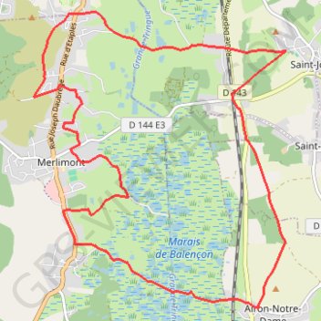 Le marais de Balençon - Merlimont GPS track, route, trail